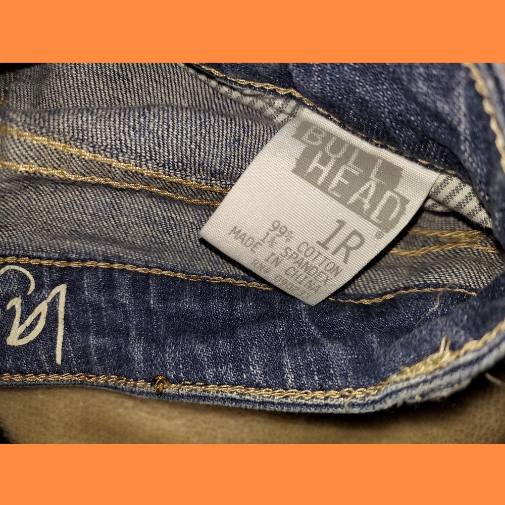 Wide Leg Blue Jean Pants Bullhead - Picture 3 of 5